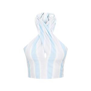 Like New STAUD Blue and White Halter Top Small